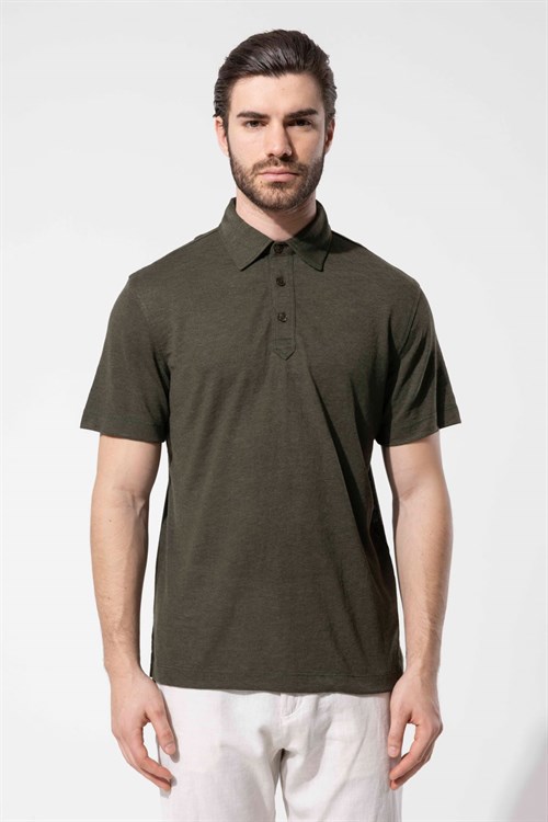 Wholesale Mens Khaki Polo T-Shirt