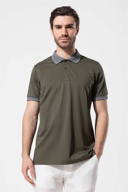 Wholesale Mens Khaki Polo T-Shirt