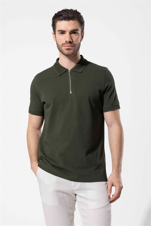 Wholesale Mens Khaki Polo T-Shirt