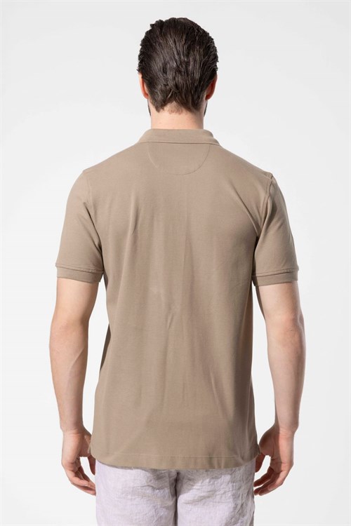 Wholesale Mens Khaki Polo T-Shirt