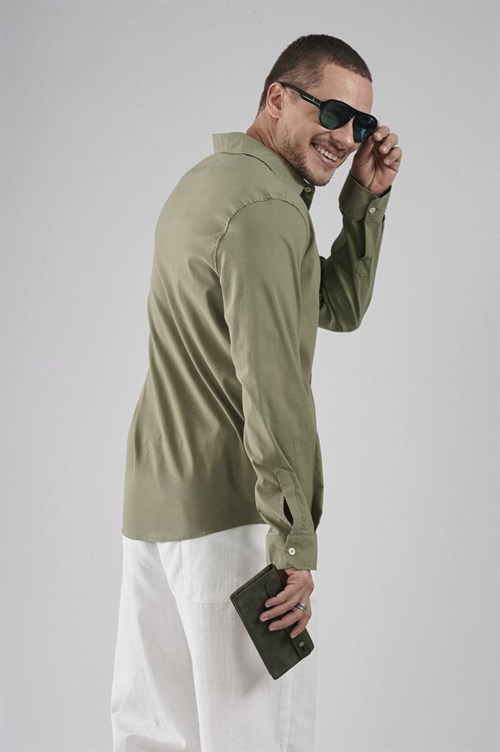 Wholesale Mens Khaki Shirt
