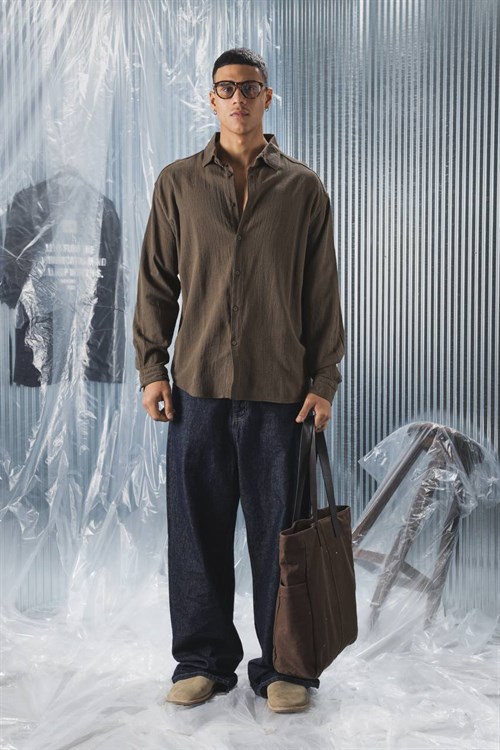 Wholesale Mens Khaki Shirt