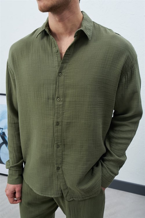 Wholesale Mens Khaki Shirt