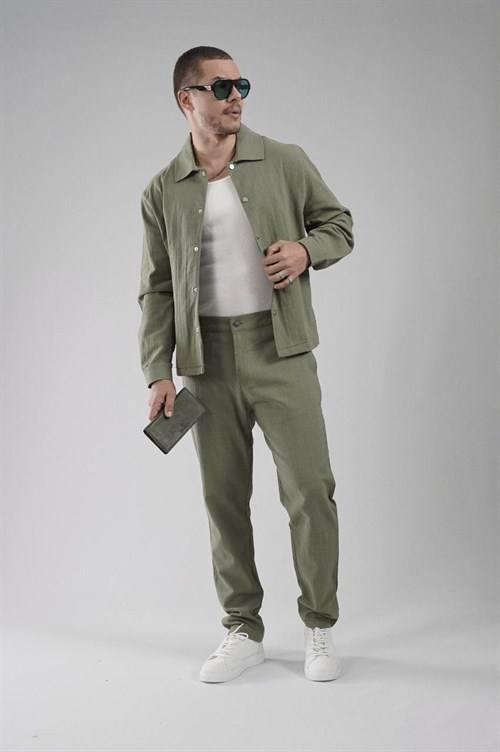 Wholesale Mens Khaki Shirt and Pants Set