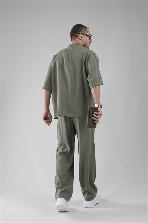 Wholesale Mens Khaki Shirt and Pants Set