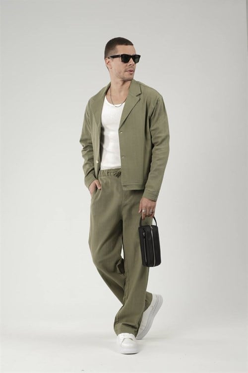 Wholesale Mens Khaki Shirt and Pants Set