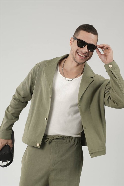 Wholesale Mens Khaki Shirt and Pants Set