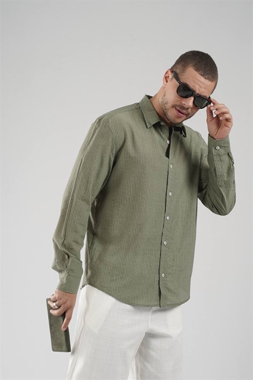 Wholesale Mens Khaki Shirt