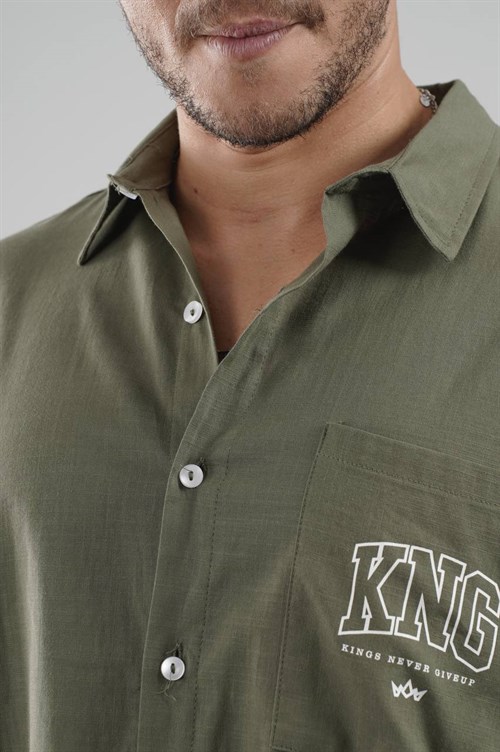 Wholesale Mens Khaki Shirt