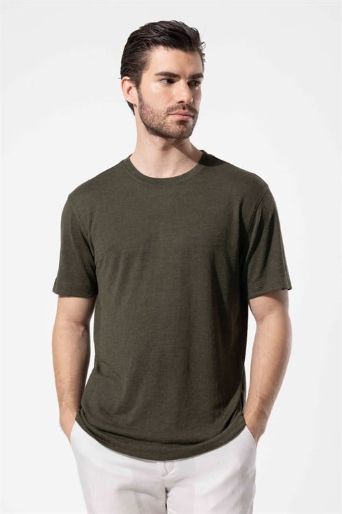 Wholesale Mens Khaki T-Shirt