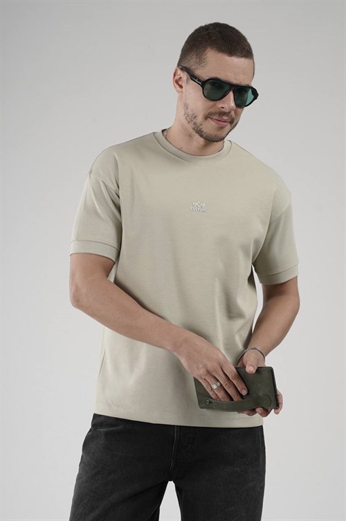 Wholesale Mens Khaki T-Shirt