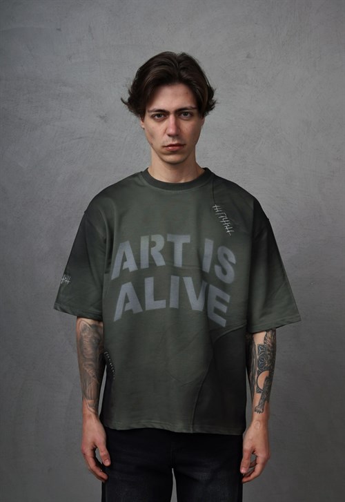 Wholesale Mens Khaki T-Shirt