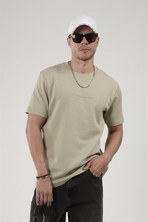 Wholesale Mens Khaki T-Shirt