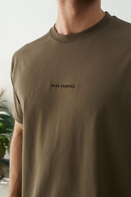 Wholesale Mens Khaki T-Shirt