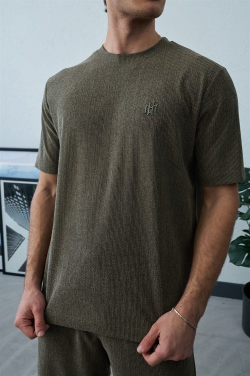 Wholesale Mens Khaki T-Shirt