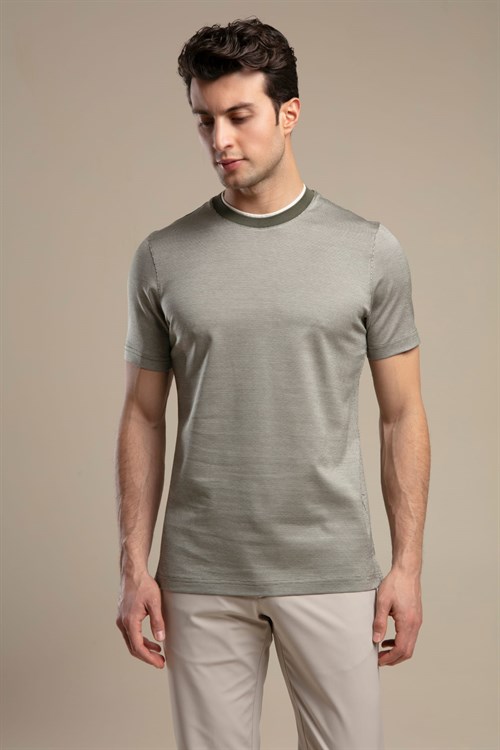Wholesale Mens Khaki T-Shirt
