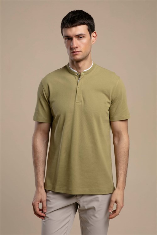 Wholesale Mens Khaki T-Shirt