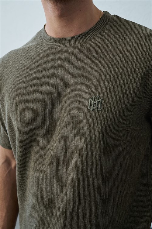 Wholesale Mens Khaki T-Shirt