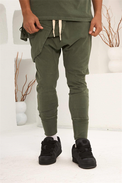 Wholesale Mens Khaki T-Shirt and Pants Set