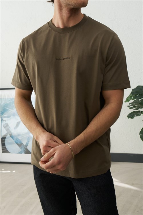 Wholesale Mens Khaki T-Shirt