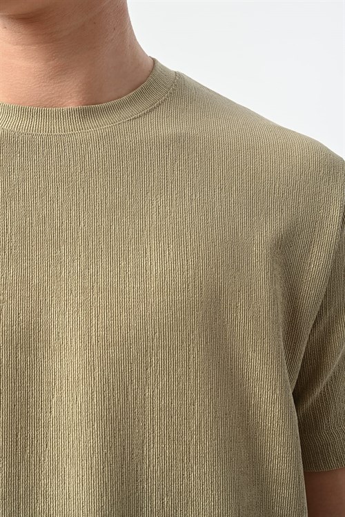 Wholesale Mens Khaki T-Shirt
