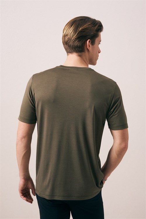 Wholesale Mens Khaki T-Shirt