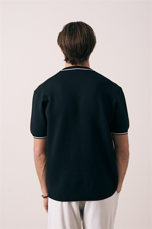 Wholesale Mens  Knit Crew-Neck T-Shirt