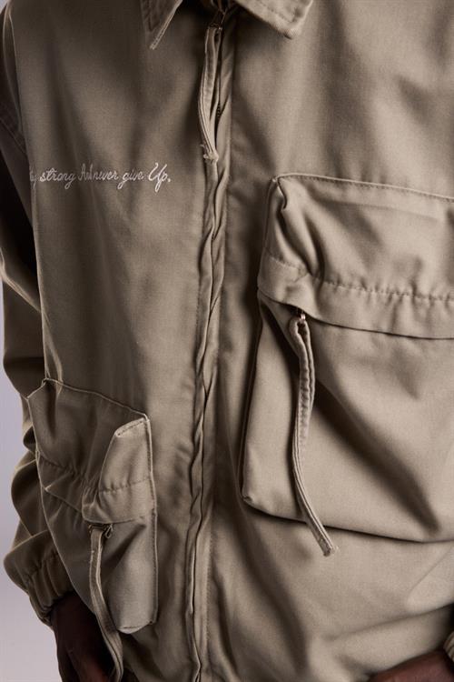 Wholesale Mens Sand Gabardine Jacket