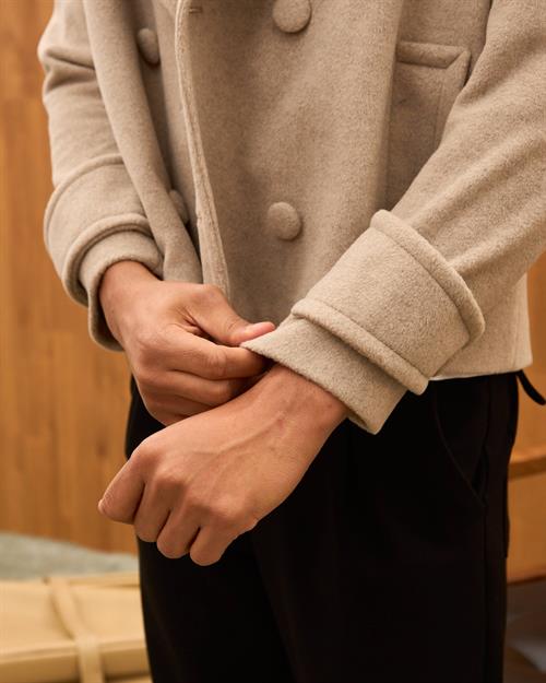 Wholesale Mens Light Beige Coat