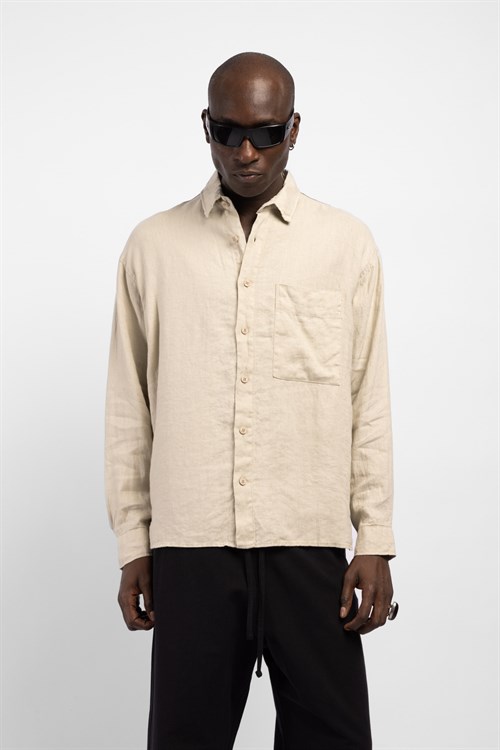 Wholesale Mens Light Beige Shirt