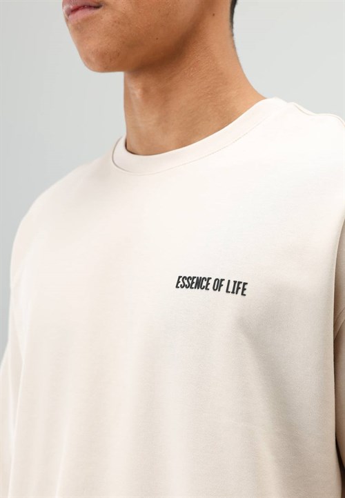 Wholesale Mens Light Beige T-Shirt