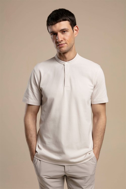 Wholesale Mens Light Beige T-Shirt