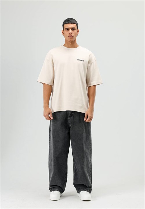 Wholesale Mens Light Beige T-Shirt