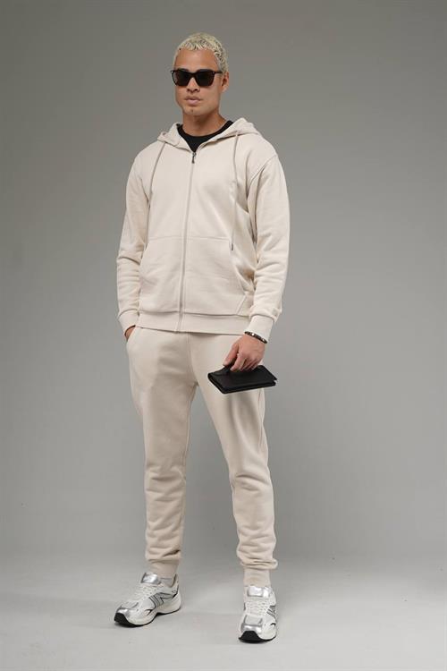 Wholesale Mens Light Beige Tracksuit