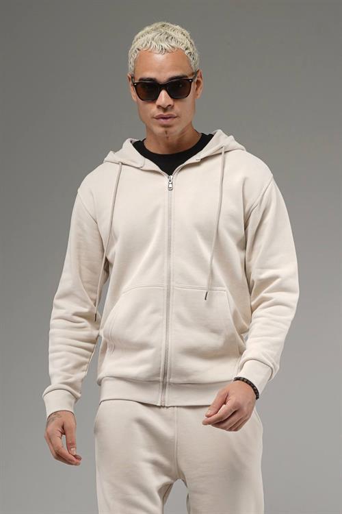 Wholesale Mens Light Beige Tracksuit