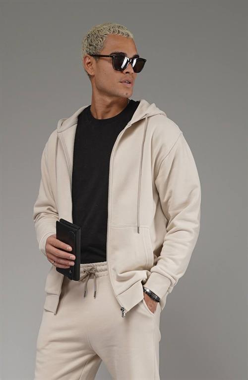 Wholesale Mens Light Beige Tracksuit