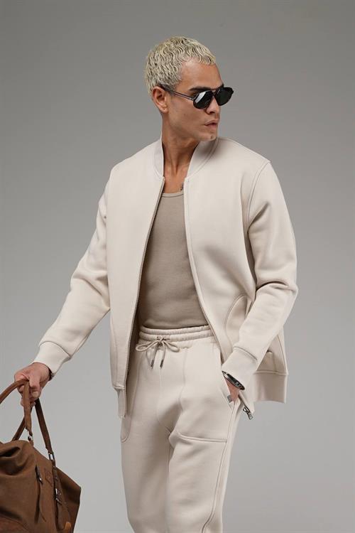 Wholesale Mens Light Beige Tracksuit