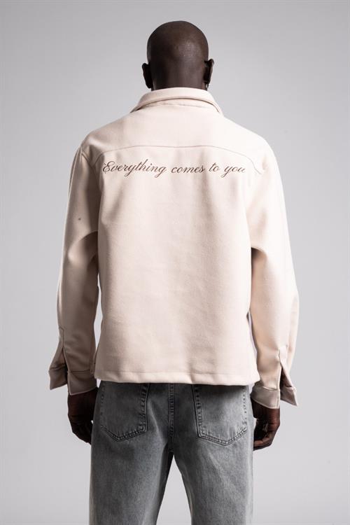 Wholesale Mens Light Beige Wool Blend Coat