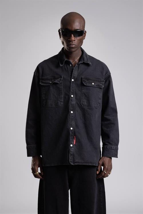 Wholesale Mens Light Black Jean Jacket 