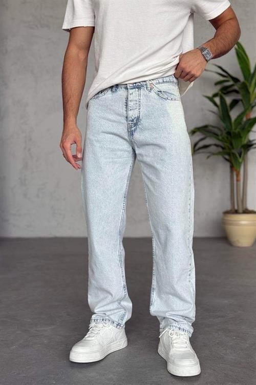 Wholesale Mens Light Blue Baggy Jeans