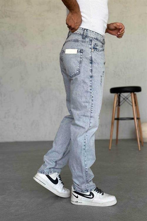 Wholesale Mens Light Blue Baggy Jeans