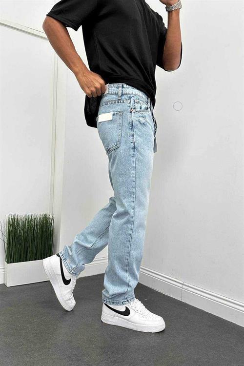Wholesale Mens Light Blue Baggy Jeans