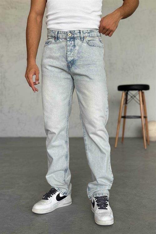 Wholesale Mens Light Blue Baggy Jeans