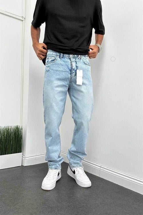 Wholesale Mens Light Blue Baggy Jeans