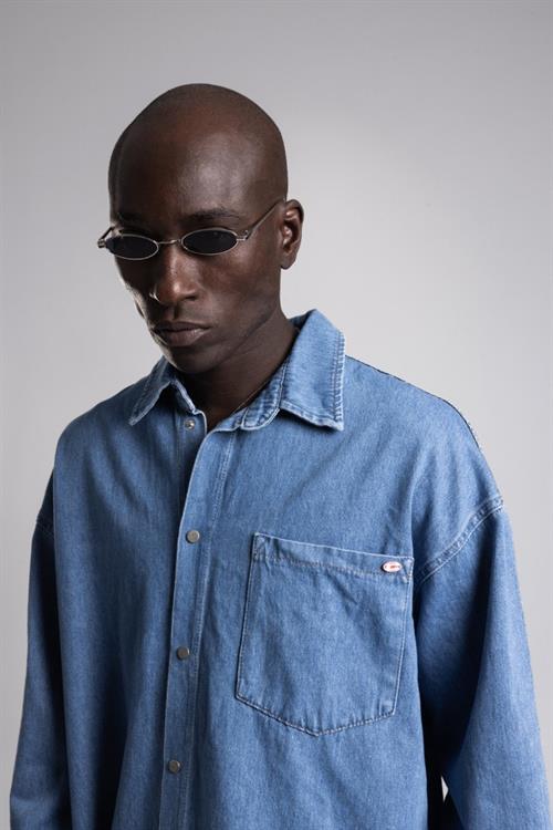 Wholesale Mens Light Blue Jean Shirt