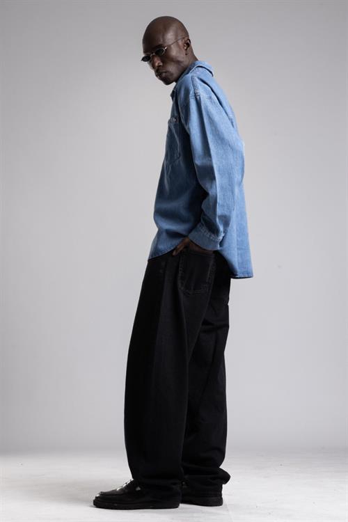 Wholesale Mens Light Blue Jean Shirt