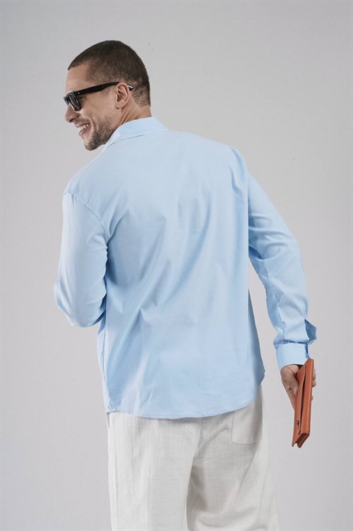 Wholesale Mens Light Blue Shirt