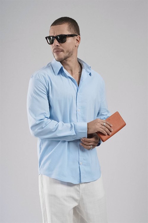Wholesale Mens Light Blue Shirt