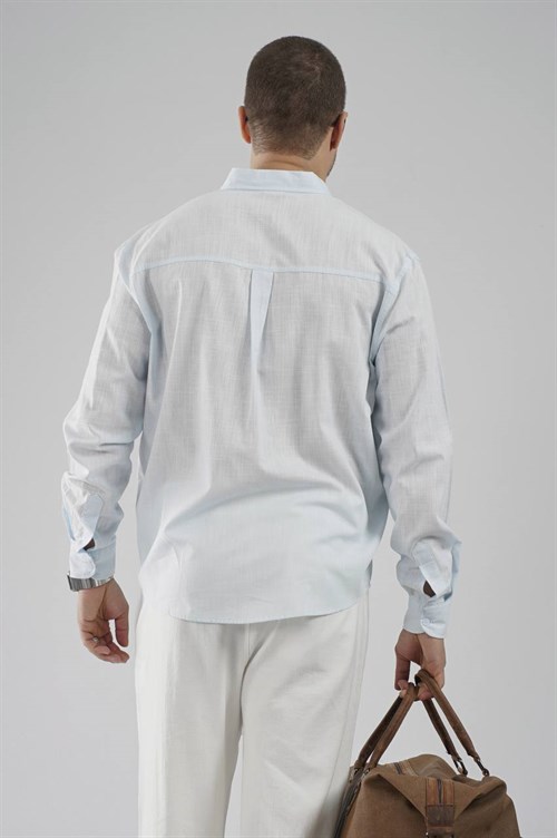 Wholesale Mens Light Blue T-Shirt