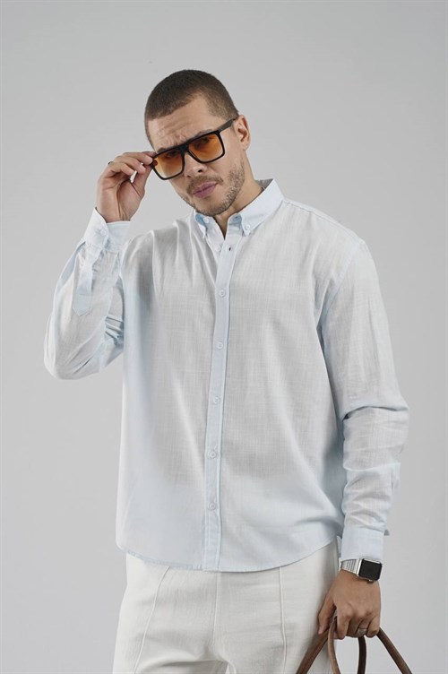 Wholesale Mens Light Blue T-Shirt
